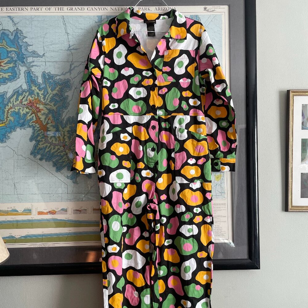 Nooworks Eggs World Domination Jumpsuit XXL NWOT